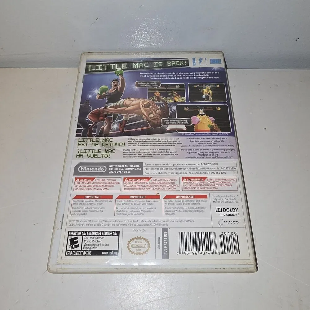 Punch Out Wii CIB